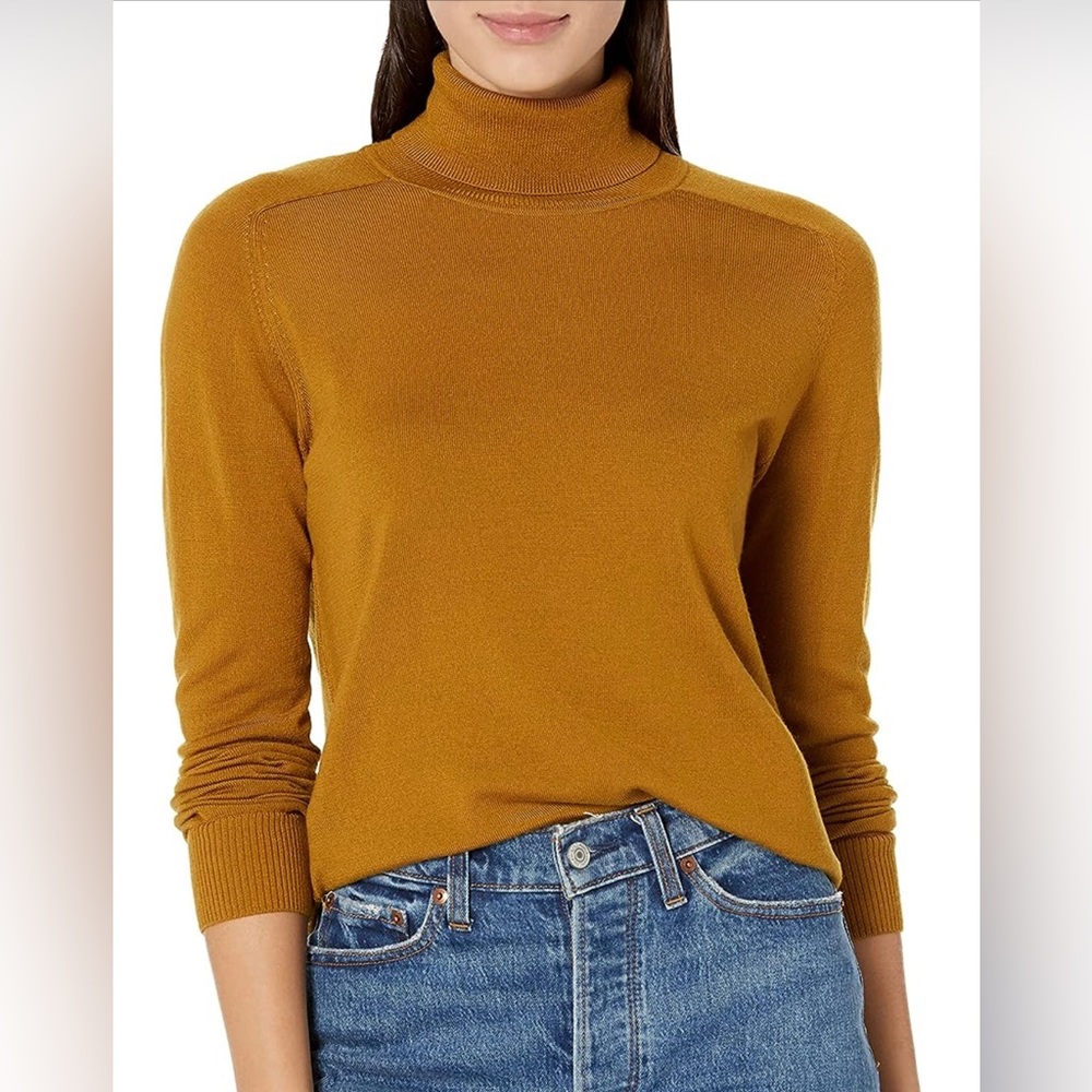Pendleton Marino Wool Mustard Turtleneck